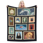 Studio Ghibli Anime Blanket Soft Funny Throw Blanket Cozy Lightweight Plush Portable Cover Blanket For Sofa,Warm Gift For Birthday,Christmas,Multiple Blanket