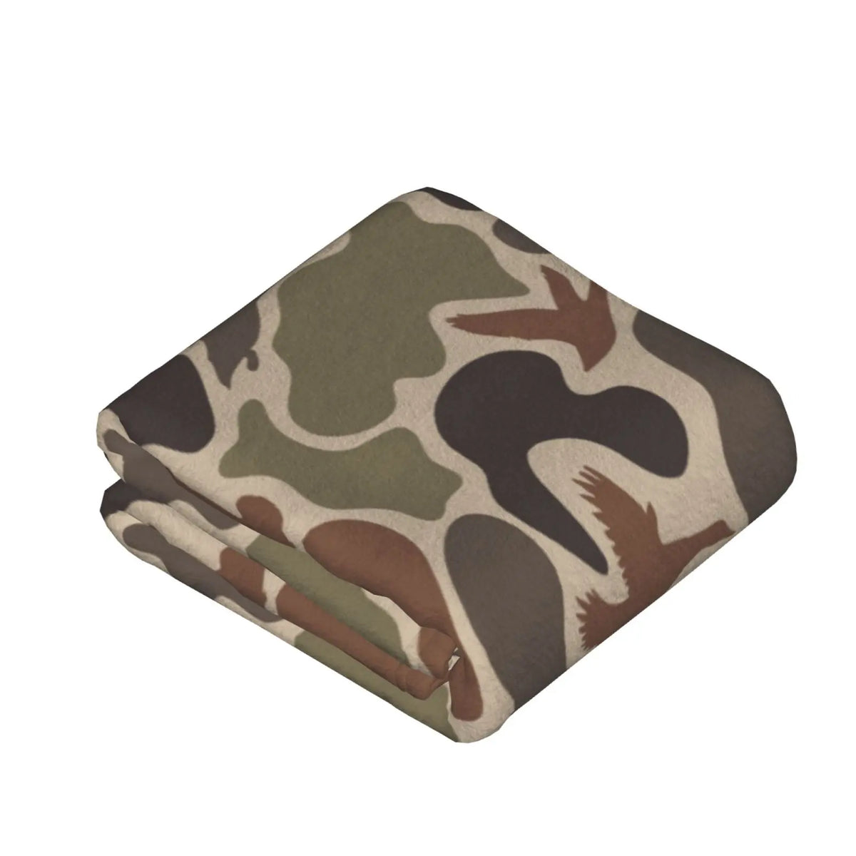 Vintage Duck Camo Blanket Retro Hunting Style Camouflage Throw for hunters outdoor Car Travel Home Gift for Men Women Adults