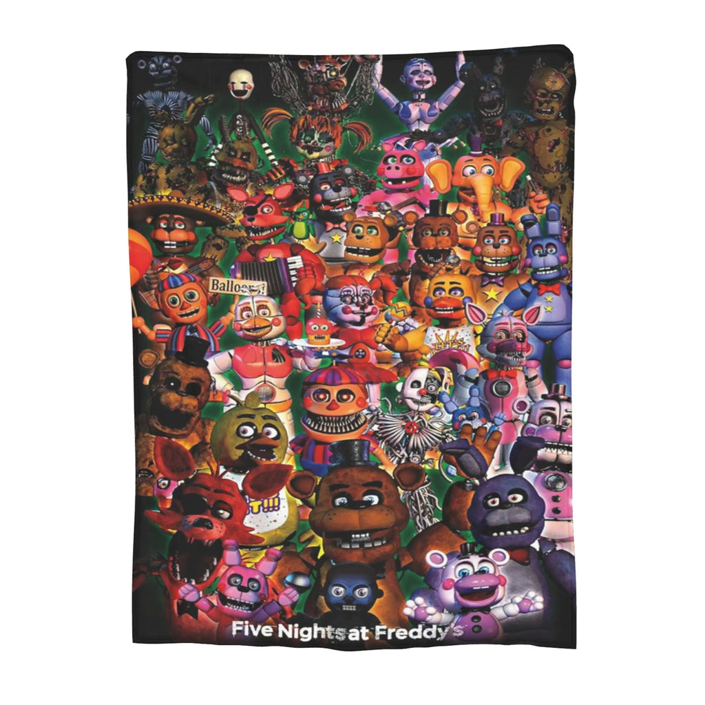 Cute Five Nights At Freddy's Blankets for Girls Boys Throw Cartoon Blanket Super Warm Soft Plush Lightweight Fleece Flannel Blanket Christmas Birthday Winter Sofa Bedding Blanket 40x30In