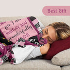 [Summer Sale Deals] Christian Bible Verse Blanket for Women Men, Inspirational Religious Gift for Him Her, 100% Polyester Flannel Blanket, One-Sided Print
